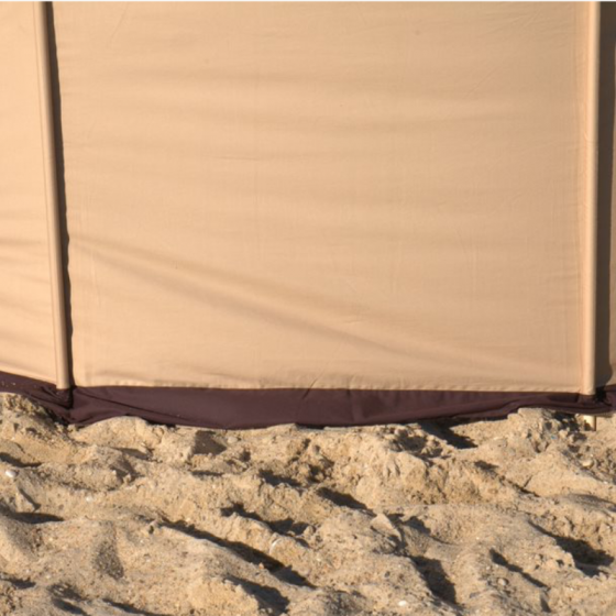 Paravent de plage en toile et bois - 4 M - Paravent plage pliable