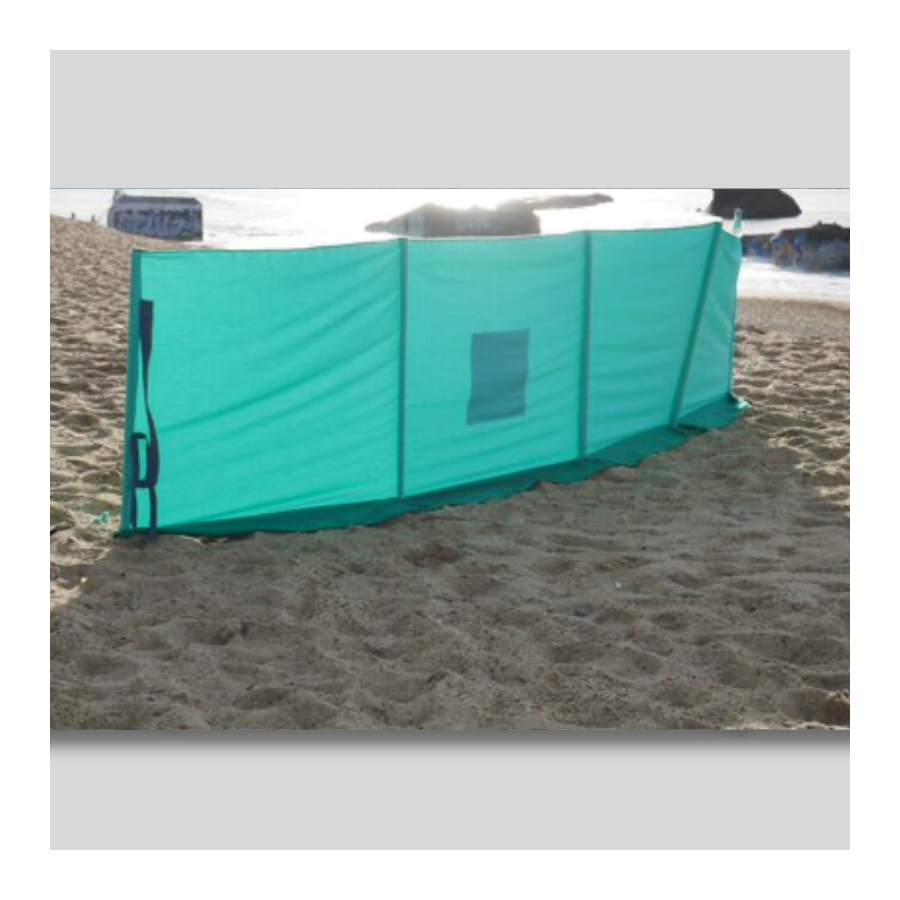 paravent de plage portable avec bavette et anse