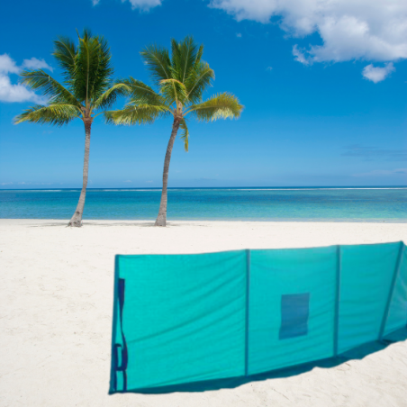 Paravent pour la plage en toile et bois