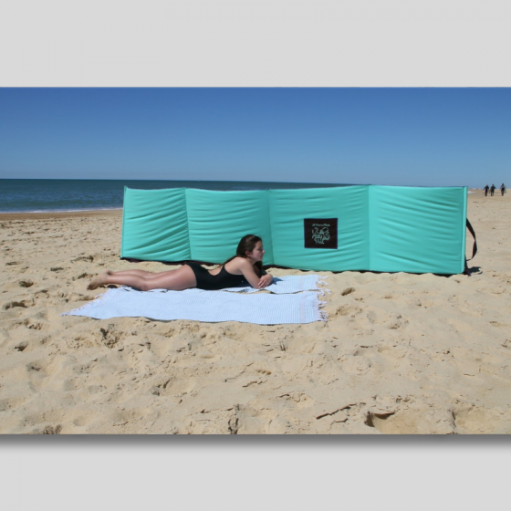 Paravent de plage pliable. Protection vent, sable et intimité garantie