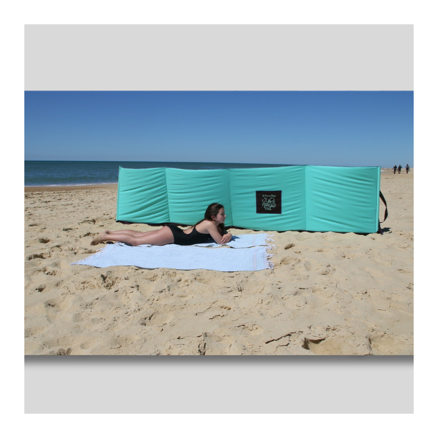 Paravent de plage pliable. Protection vent, sable et intimité garantie