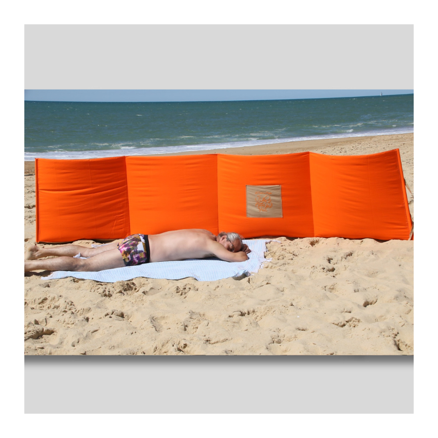 Brise vent plage tissu